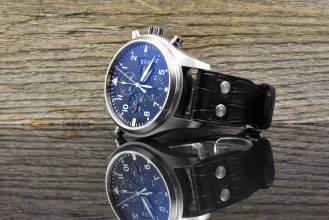 Thumbnail von IWC Fliegeruhr Doppelchronograph Double Chronograph IW377801 unpoliert - Black Dial - B&P 2012