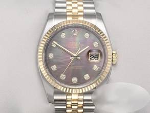 Thumbnail von Rolex Datejust 36 36mm 116233 Perlmutt Diamanten Stahl Gelbgold 750 Automatik Stainless Steel 18kt Yellow Gold Jubilé-band Chronometer Oyster