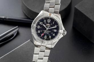  Breitling Superocean 5000ft Edelstahl Automatik Herrenuhr Ref. A17345 