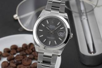 Thumbnail von Rolex Datejust 41 Silver Dial Edelstahl Automatik Herrenuhr Ref. 126300 B&P 2024