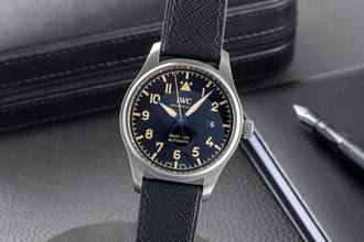 Thumbnail von IWC Fliegeruhr Mark Pilot Mark XVIII Heritage Automatik Titan Datum Ref. IW327006 Papiere