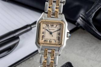 Thumbnail von Cartier Panthère Lady Stahl / Gold Datum Damenuhr Ref. 83083242 Klassiker