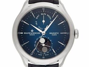  Baume & Mercier Clifton Baumatic Ref.M0A10593 2025 Full Set Ungetragen Clifton Baumatic 5 Days Powerreserve Mondphase Faltschließe 