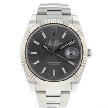  Rolex Datejust 41 Oyster Rhodium Dial 