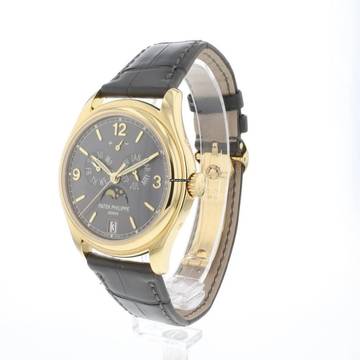  Patek Philippe Annual Calendar Yellow Gold Grey Dial 