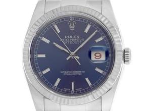 Thumbnail von Rolex Datejust 36 Roulette Ref.116234 2007 Box&Beschreibung wie Neu Vintage Datejust Roulette Stahl 18kt Weißgold