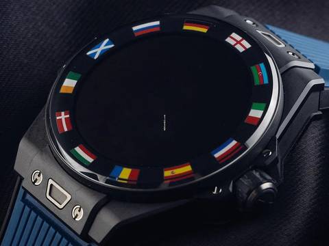  Hublot Big Bang E Smartwatch UEFA 2020 Ref.HB440.CI.1100.RX.EUR20 2020 Full Set wie Neu Vintage Big Bang E Smartwatch UEFA 2020 Keramik Faltschließe 