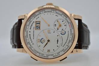  A. Lange & Söhne Lange 1 Zeitzone Time Zone Weltzeituhr GMT 18k Roségold 116.032 LC100 