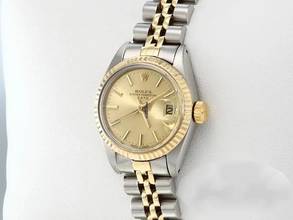  Rolex Oyster Perpetual Lady Date Edelstahl Gelbgold Automatik Gold Stahl Damen 