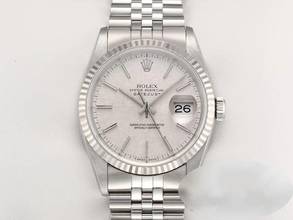 Thumbnail von Rolex Datejust 36 36mm 16234 1990 Edelstahl Weissgold 750 Gold Damen
