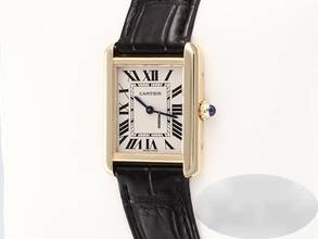 Thumbnail von Cartier Tank Solo Edelstahl Gelbgold 750 2013 W5200002 Stahl Gold Damen
