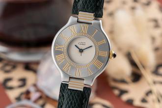 Thumbnail von Cartier 21 Must de Cartier Lady Stahl / Gold Damenuhr Ref. 9010