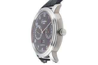 Thumbnail von Glashütte Original Senator Observer Stahl Automatik Herrenuhr R. 100-14-02-02-04