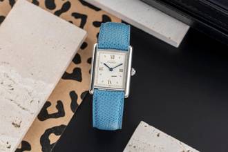  Cartier Tank must Tank LM 925 Silber Quarz Herrenuhr Medium Size Ref. 690006 