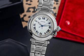 Thumbnail von Cartier Pasha de Cartier Plongeur White Roman Automatik Herrenuhr Ref W31005H3
