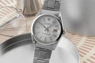 Thumbnail von Rolex Oyster Perpetual Date 34 Silver Dial Edelstahl Automatik Herrenuhr Ref. 1500 Klassiker