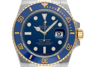  Rolex Submariner Date Ref.116613LB 2016 Box&Beschreibung wie Neu Vintage Submariner Date Bluesy 