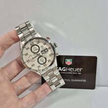 TAG Heuer Carrera Calibre 16 White Dial Full Steel 43mm Automatic Complete