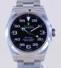 Thumbnail von Rolex Air King Oyster Perpetual Air-King black Dial Green 40mm 126900 Top B+P