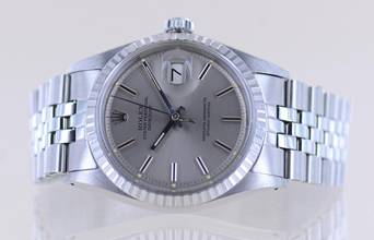 Thumbnail von Rolex Datejust 1603 Knickblatt Jubile Faltband Stahl Klassiker 1973 Automatic Vintage