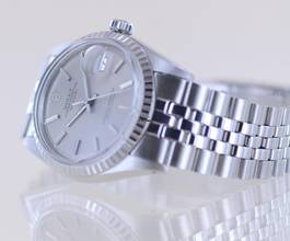 Thumbnail von Rolex Datejust 1603 Knickblatt Jubile Faltband Stahl Klassiker 1973 Automatic Vintage