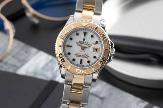  Rolex Yacht-Master 29 Stahl Gold Automatik Oyster Perpetual Ref. 169623 Papiere 