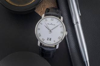 Thumbnail von Blancpain Villeret Grande Date Stahl Automatik Herrenuhr Ref. 6669-1127-55B