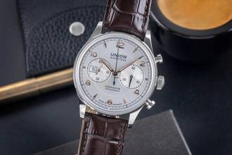 Thumbnail von Union Glashütte Noramis Chronograph Stahl Automatik Ref.D012.427.16.037.01 B&P