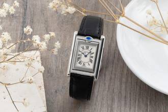 Thumbnail von Cartier Tank Basculante Edelstahl Quarz Damenuhr Ref. W1011155 Box