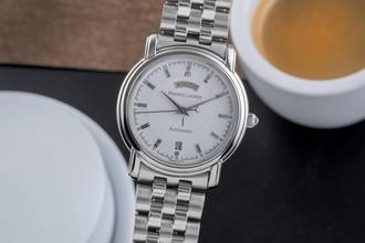  Maurice Lacroix Pontos Day Date Stahl Automatik Herrenuhr Ref. PT6027 