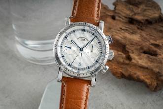  Mühle Teutonia I Chronograph Stahl Automatik Herrenuhr Ref. M1-29-65-200LBB&P 