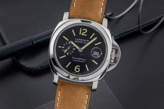  Panerai Luminor Marina Automatic Datum Edelstahl Herrenuhr Ref. PAM00104 