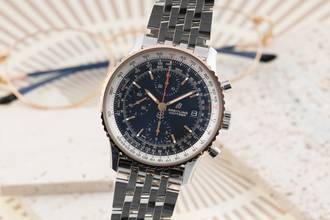  Breitling Navitimer Chronograph Stahl Gold Automatik U13324211B1A1 B&P 