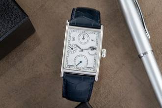 Thumbnail von IWC Novecento Platin Perpetual Calender Automatik Herrenuhr Ref. IW3545