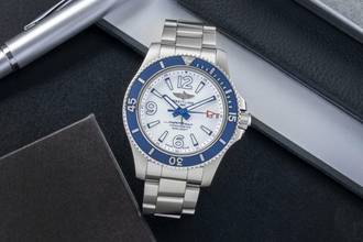 Thumbnail von Breitling Superocean Stahl Automatik Herrenuhr Ref. A17366D81A1A1 B&P 2019