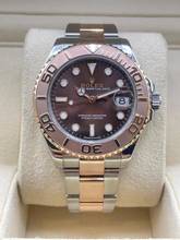 Rolex Yacht-Master 37 Steel/Rose Chocolate D. FULL SET w. BOX + PAPERS Top Condition year:2019 LC Austria 