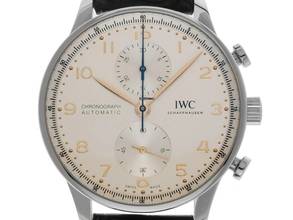 Thumbnail von IWC Portugieser Chronograph Ref.IW371604 2025 Full Set Ungetragen Portugieser Chronograph Krokoleder Faltschließe