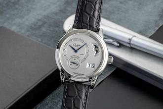  Glashütte Original PanoMaticLunar Stahl Automatik Herrenuhr Ref. 1-90-02-02-02-04 Box 