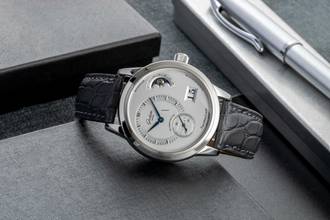 Thumbnail von Glashütte Original PanoMaticLunar Stahl Automatik Herrenuhr Ref. 1-90-02-02-02-04 Box