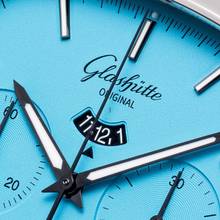 Thumbnail von Glashütte Original Seventies Chronograph Panoramadatum Chrono Panorama Discoblue – 1 of 100 – 1-37-02-10-02-70 – NEW – 22 Full Set