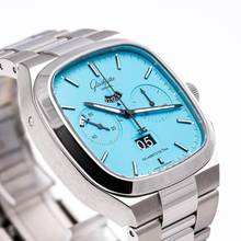 Thumbnail von Glashütte Original Seventies Chronograph Panoramadatum Chrono Panorama Discoblue – 1 of 100 – 1-37-02-10-02-70 – NEW – 22 Full Set