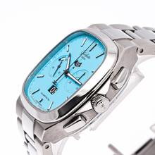 Thumbnail von Glashütte Original Seventies Chronograph Panoramadatum Chrono Panorama Discoblue – 1 of 100 – 1-37-02-10-02-70 – NEW – 22 Full Set