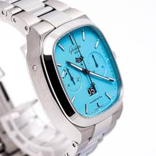 Thumbnail von Glashütte Original Seventies Chronograph Panoramadatum Chrono Panorama Discoblue – 1 of 100 – 1-37-02-10-02-70 – NEW – 22 Full Set