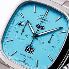 Thumbnail von Glashütte Original Seventies Chronograph Panoramadatum Chrono Panorama Discoblue – 1 of 100 – 1-37-02-10-02-70 – NEW – 22 Full Set