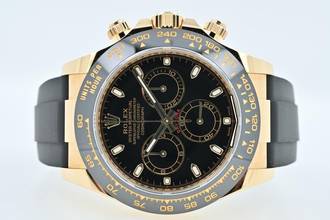  Rolex Daytona Cosmograph 116518LN 18k Yellow Gold Black Dial 