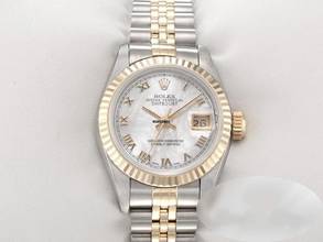Thumbnail von Rolex Lady-Datejust Edelstahl Gelbgold 750 Perlmutt Automatik Gold Stahl Damen