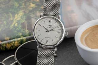 Thumbnail von IWC Portofino Automatic 40 Edelstahl Automatik Herrenuhr Ref. IW356505 Papiere 2016