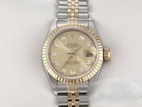 Thumbnail von Rolex Lady-Datejust Edelstahl Gelbgold 750 Diamanten Automatik Gold Stahl Damen