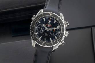 Thumbnail von Omega Seamaster Planet Ocean Chronograph Automatik Edelstahl 232.32.46.51.01.003 B&P 2015