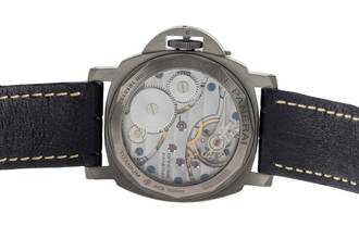 Thumbnail von Panerai Luminor Base Titan Handaufzug Herrenuhr Ref. PAM00176 B&P 2014
